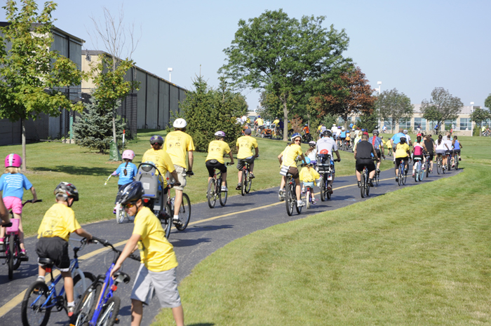 family bike ride