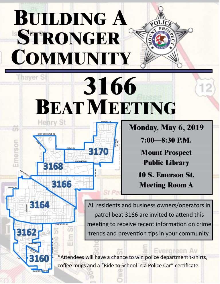 3166 Beat Meeting Flyer