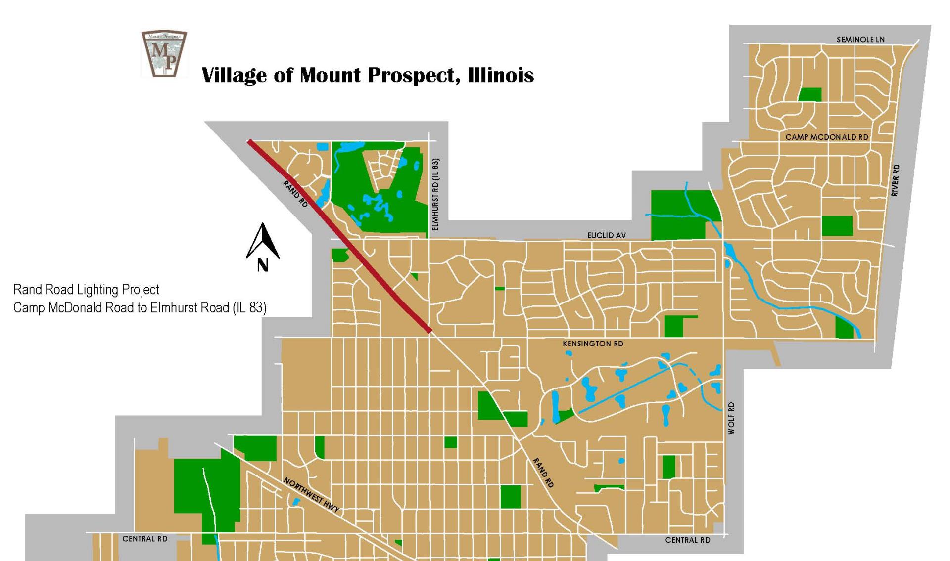 Rand Rd Lighting location map