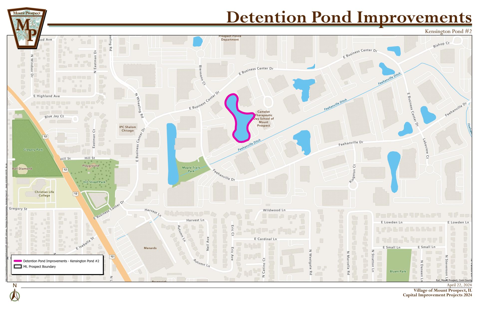 Detention Pond Improvements - Kensington Pond #2_MAP