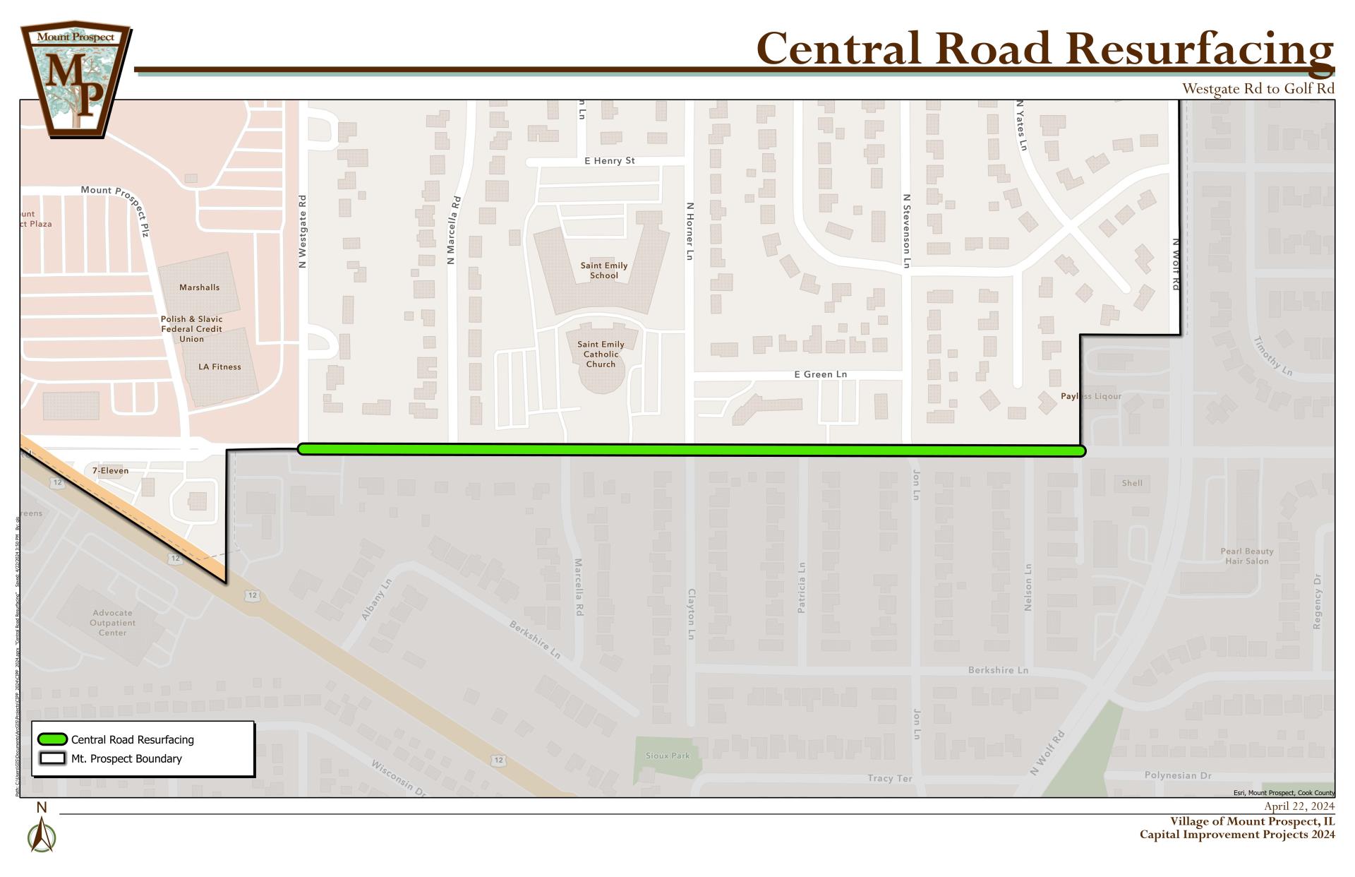 Central Road Resurfacing_MAP