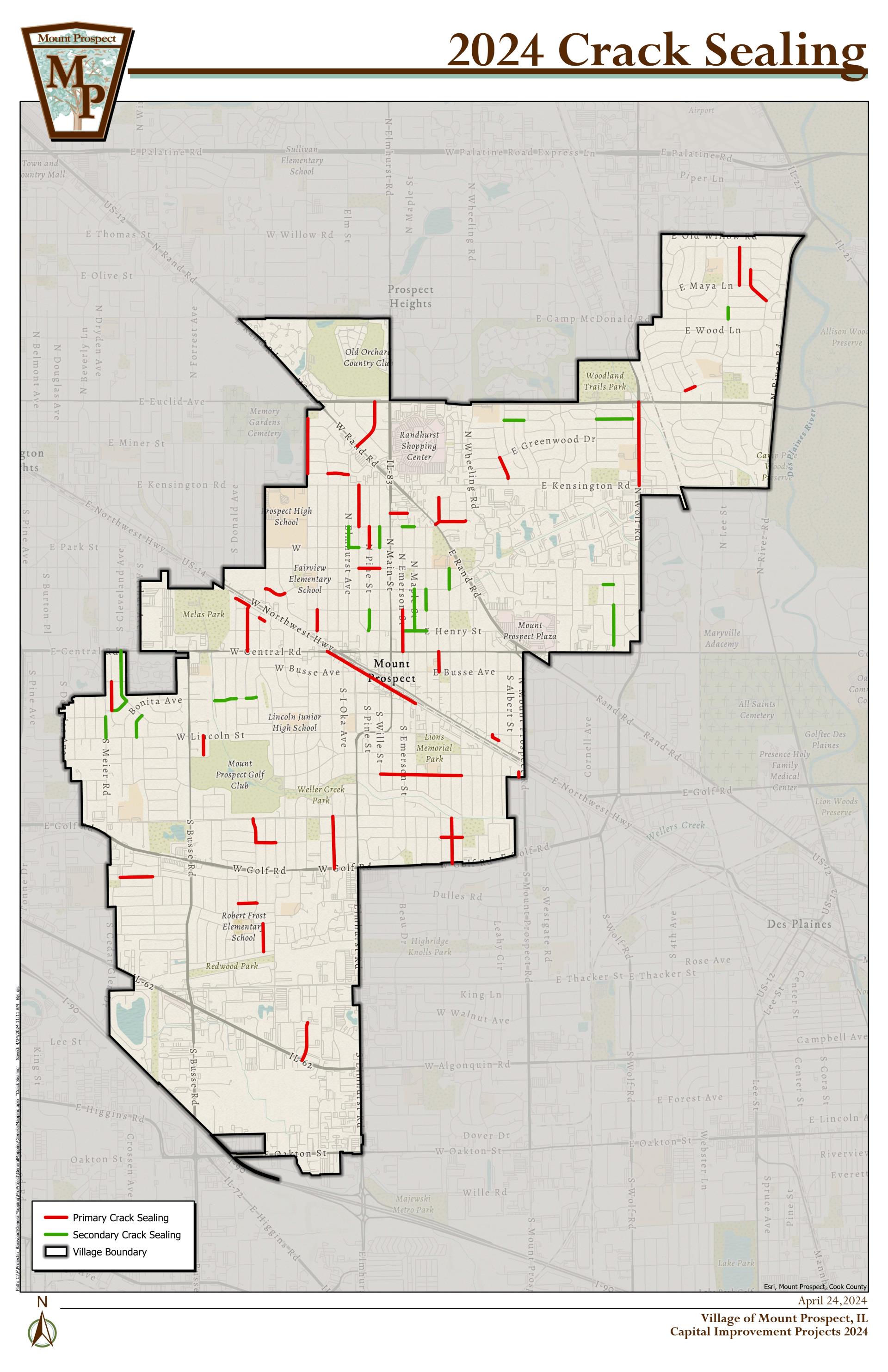 Crack Sealing Map