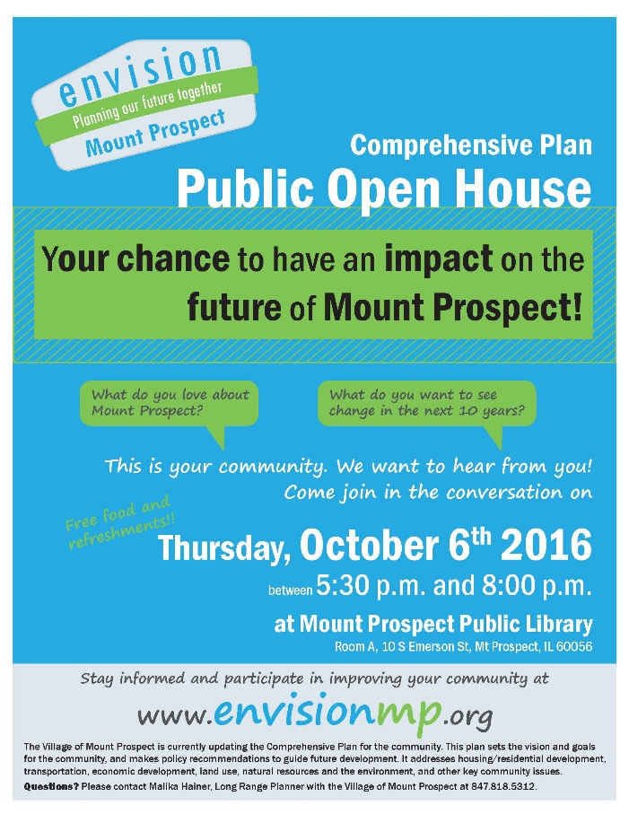 Comprehensive Plan Open House 10_6_16